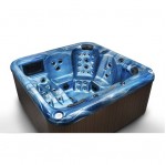 destiny hot tub blue shell side view