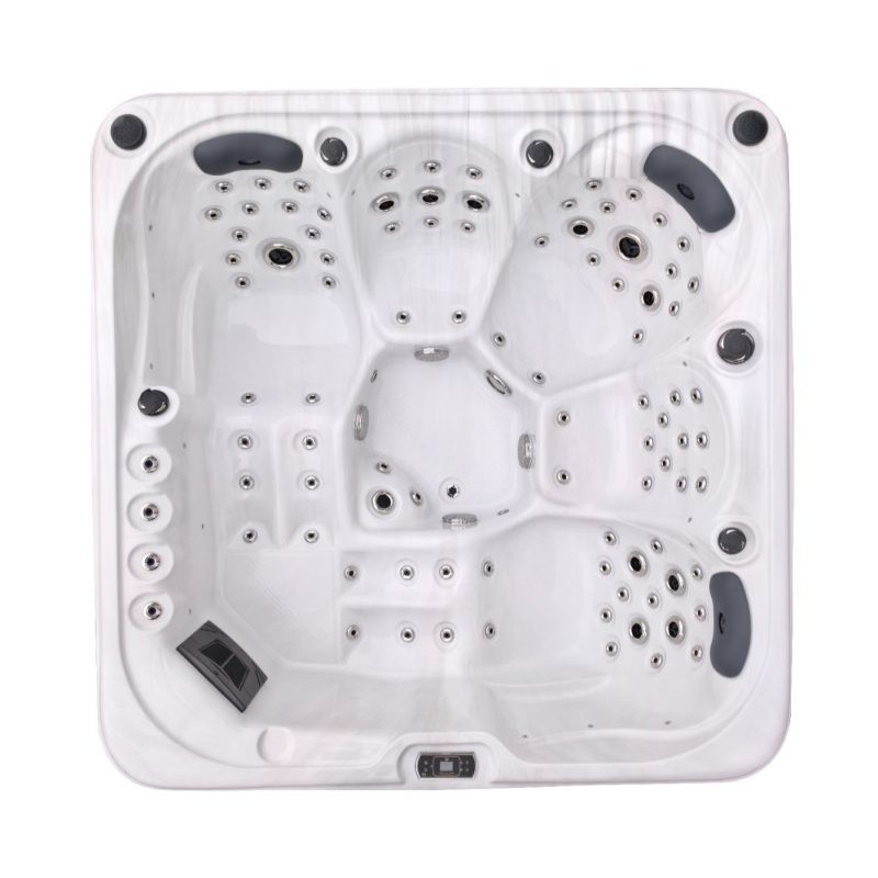 Rose Duo - 5 Person Hot Tub - White & Bla