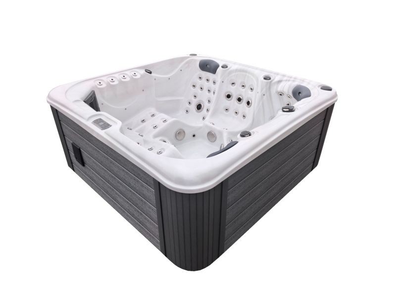 Rose Duo - 5 Person Hot Tub - White & Bla