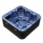 destiny hot tub blue shell side view